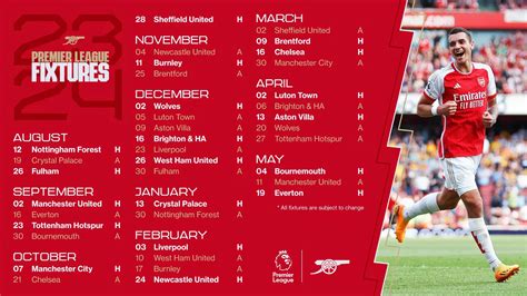 arsenal fixtures 2024